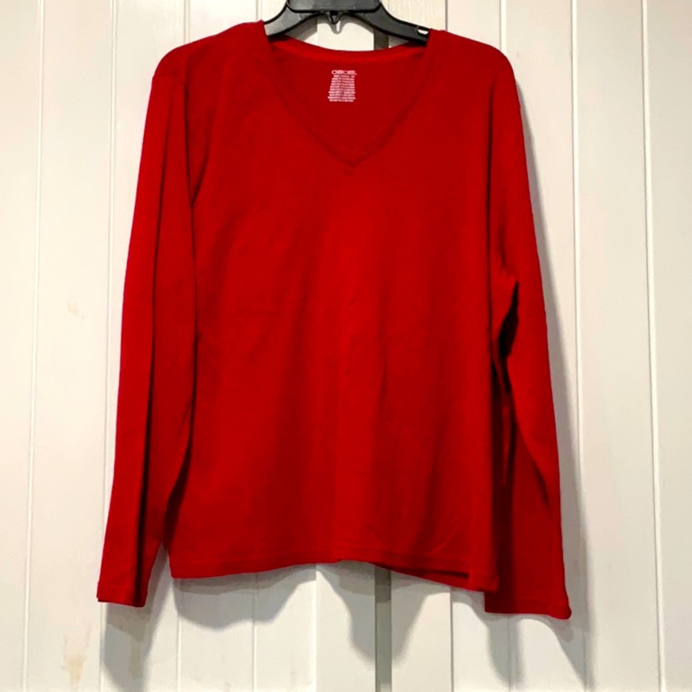 Red long sleeve shirt